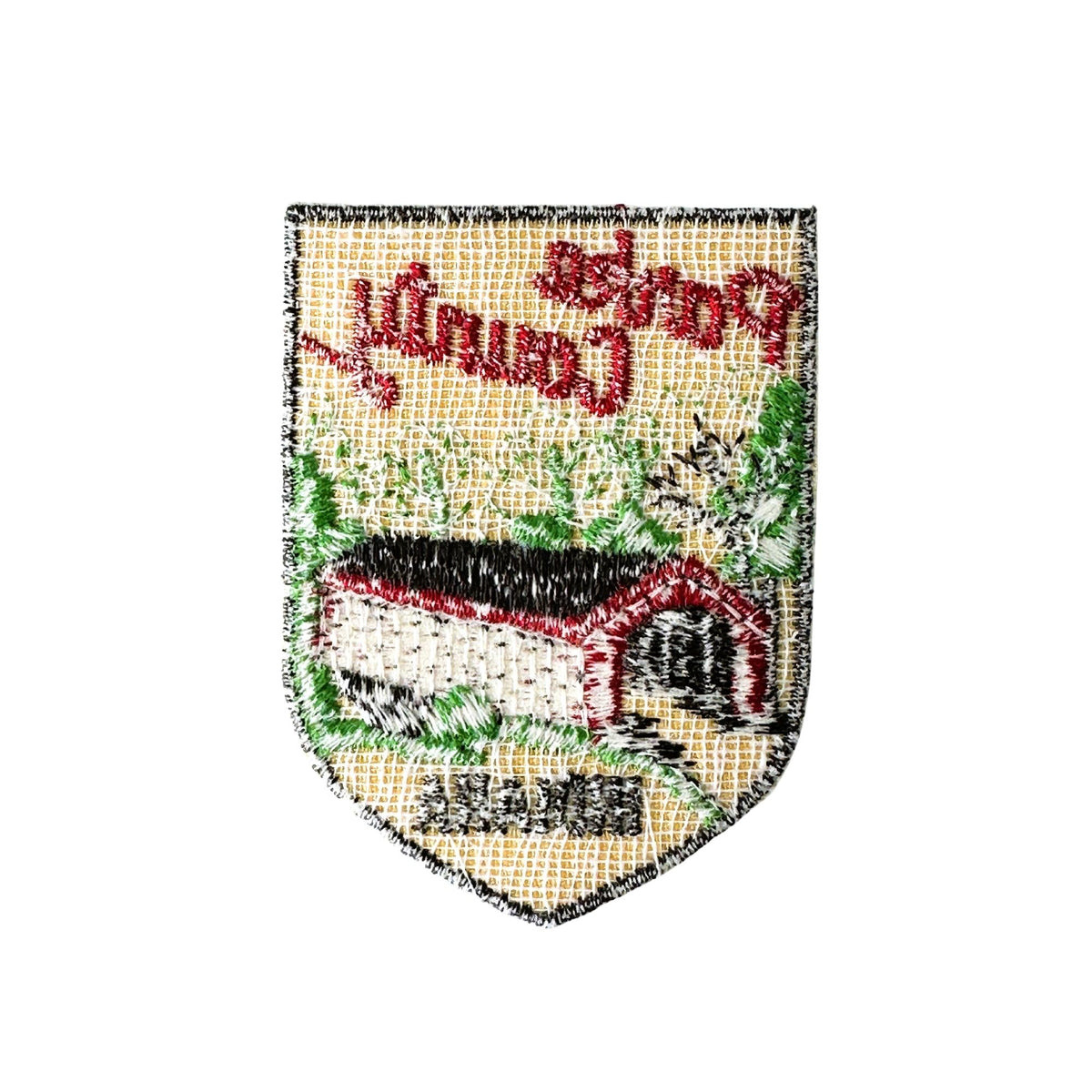 Indiana Parke County Covered Bridge Vintage Patch