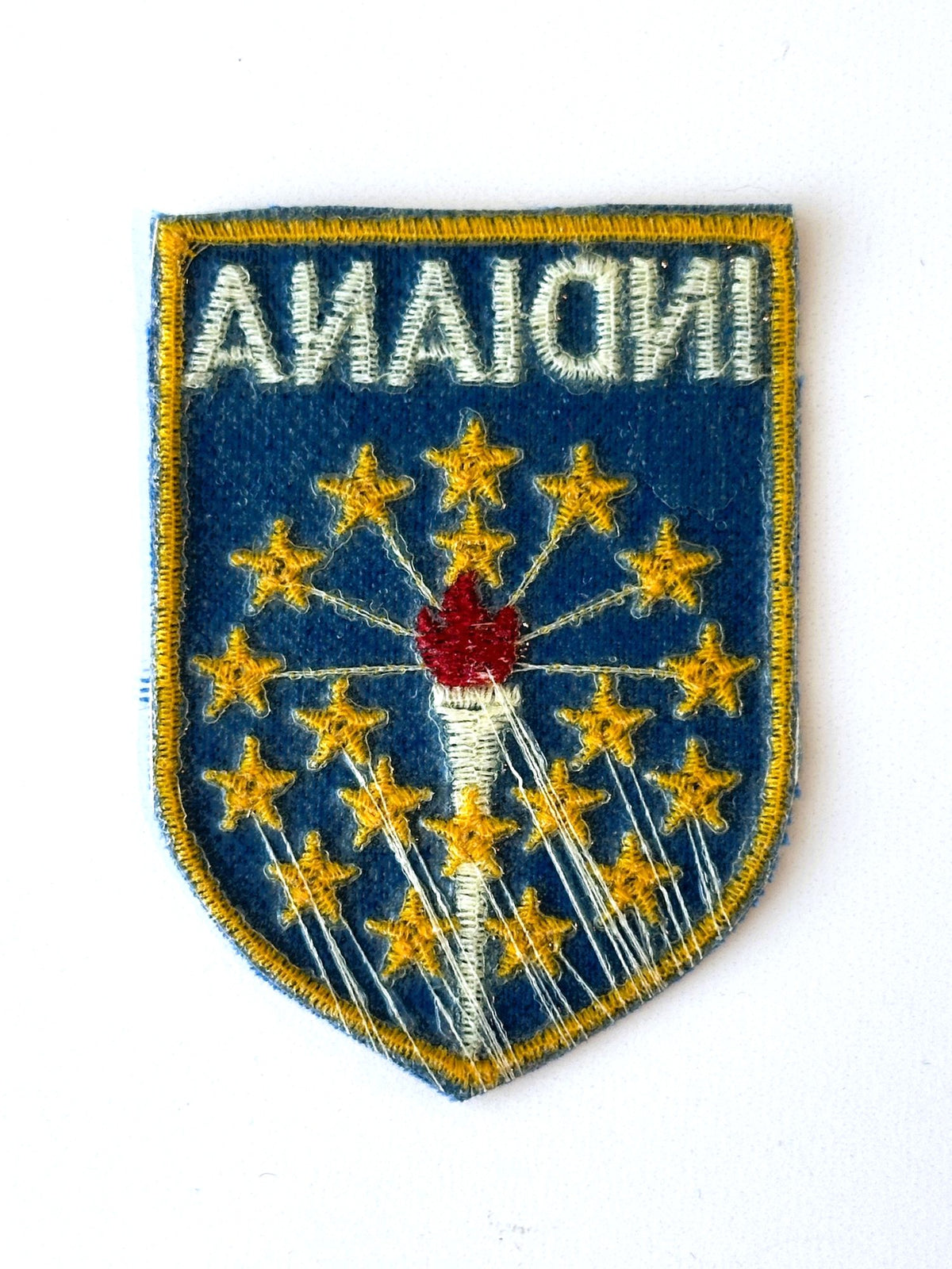 Indiana State Flag Vintage Patch