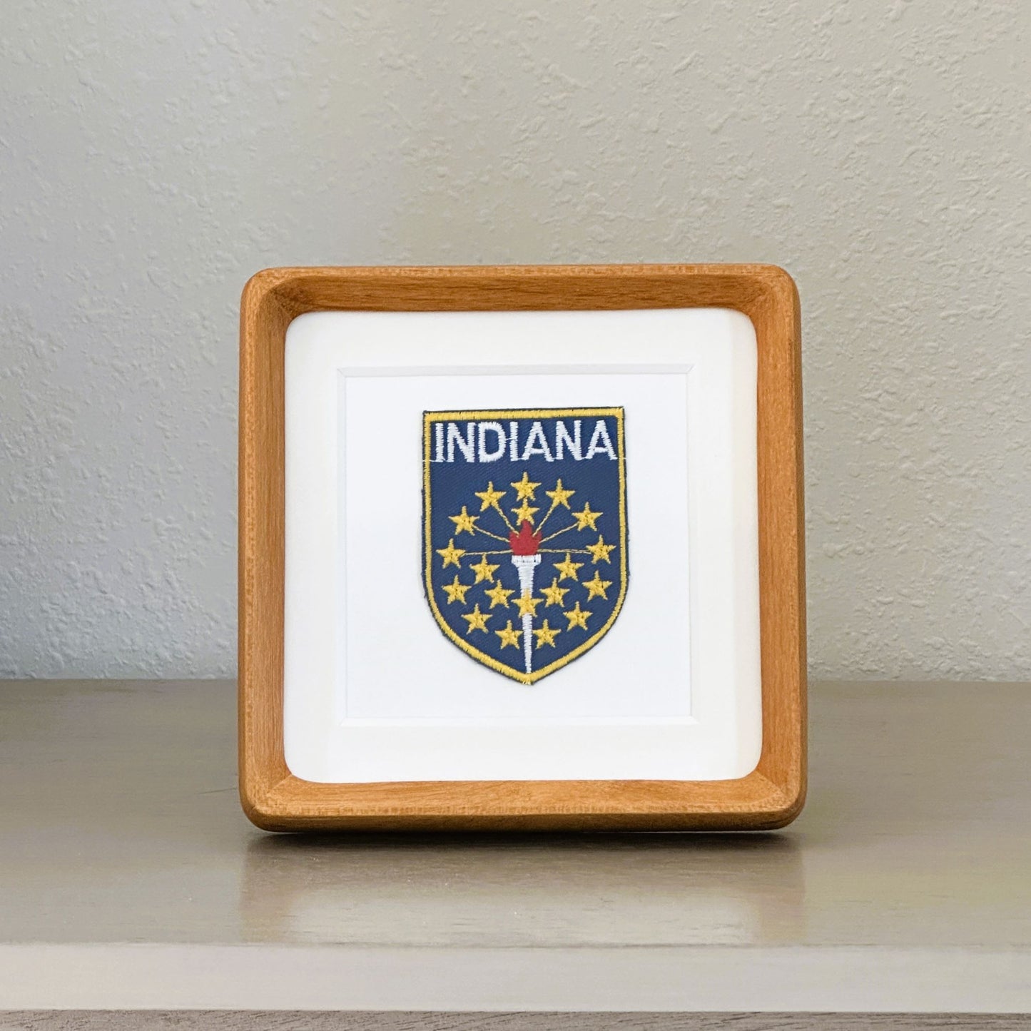 Indiana Vintage Framed Travel Patch