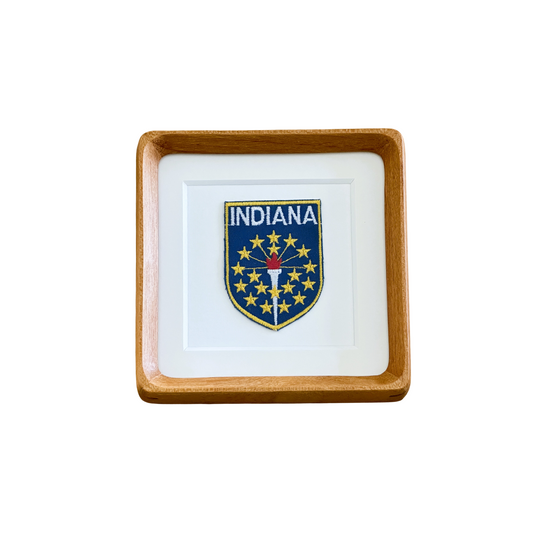 Indiana Vintage Framed Travel Patch