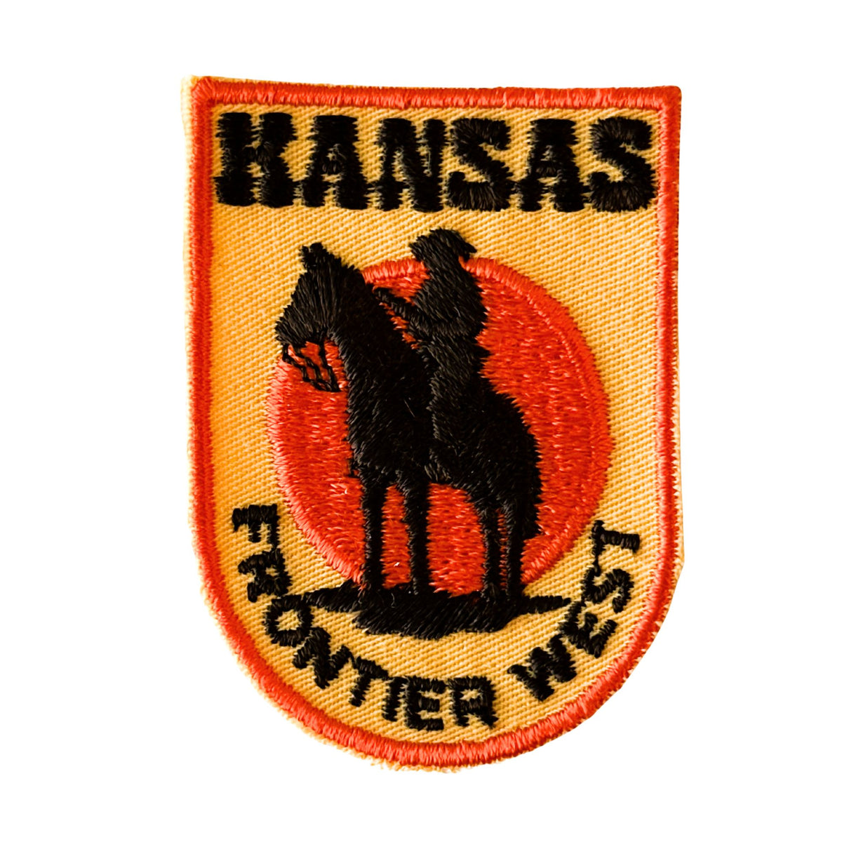 Kansas Horseback Frontier West Vintage Patch