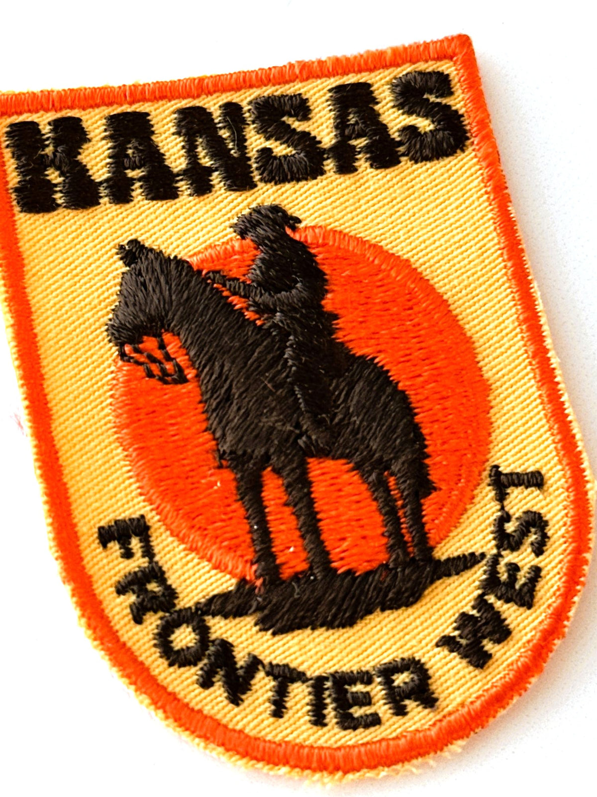 Kansas Horseback Frontier West Vintage Patch