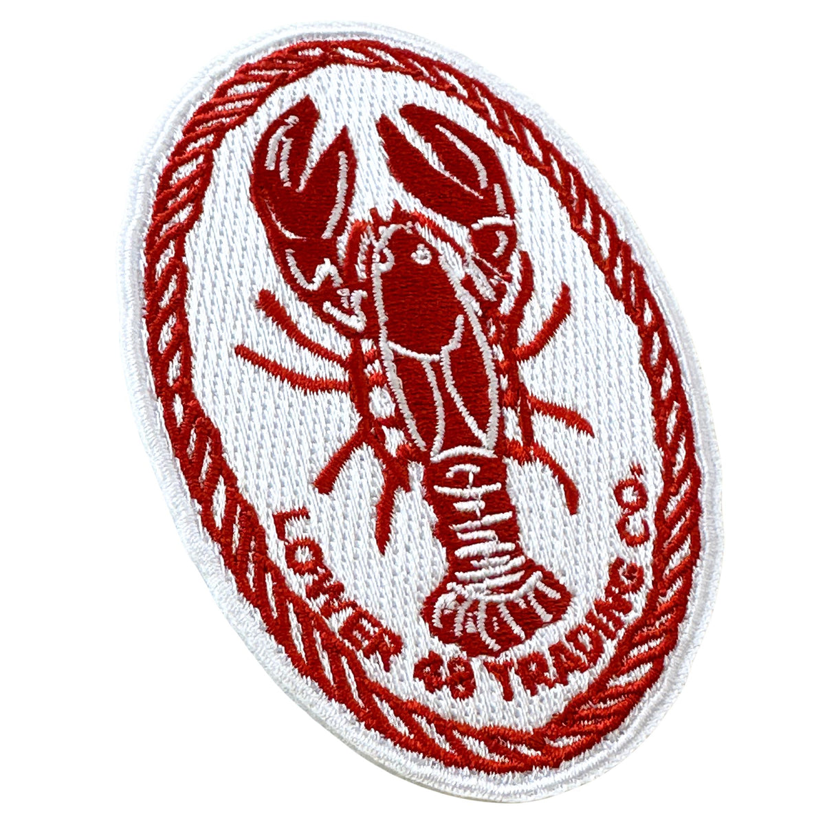 American Red Lobster Block Print Art Large Embroidered Patch Lower 48 Trading Co