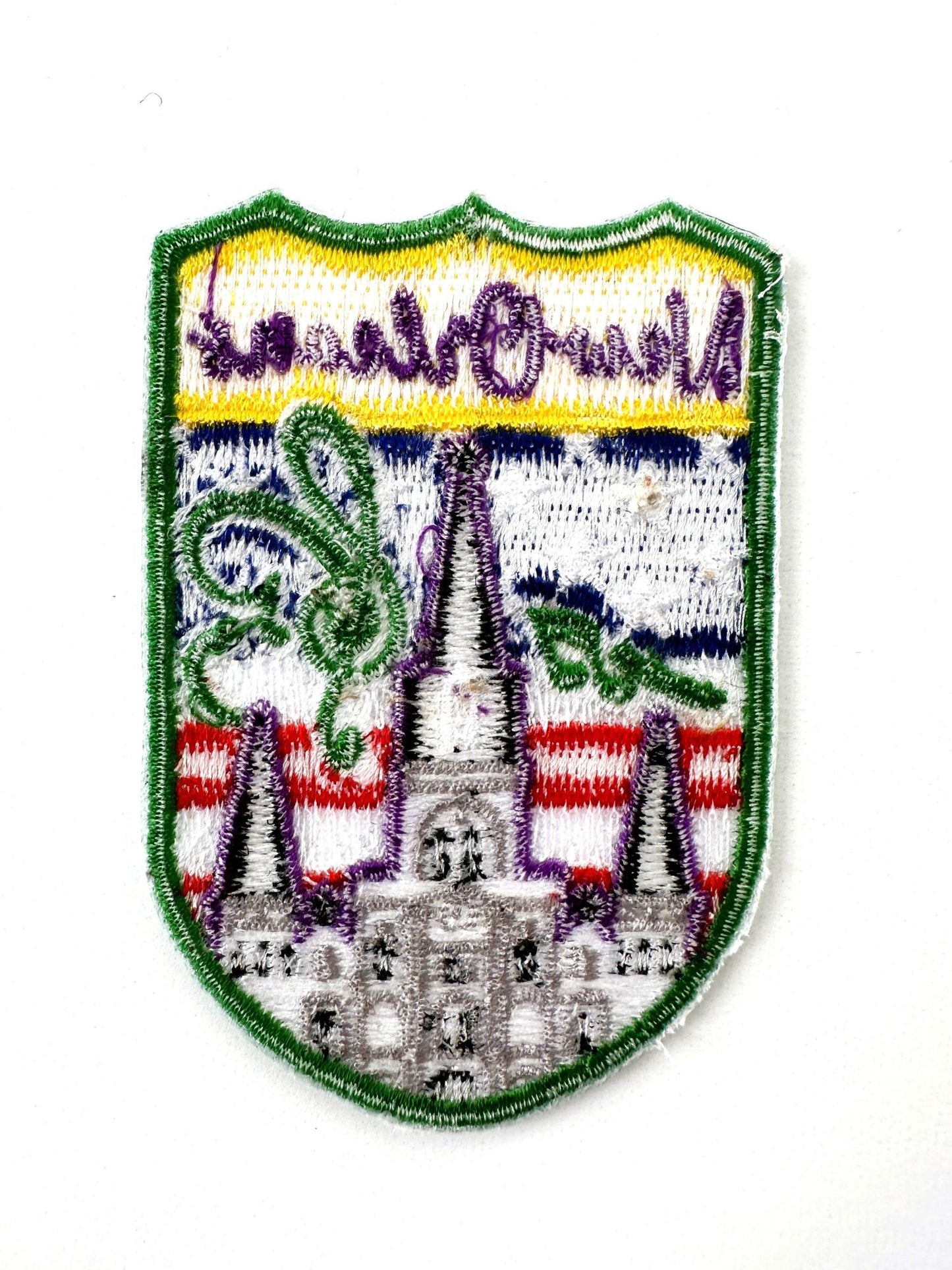 Louisiana New Orleans Jackson Square American Flag Vintage Patch