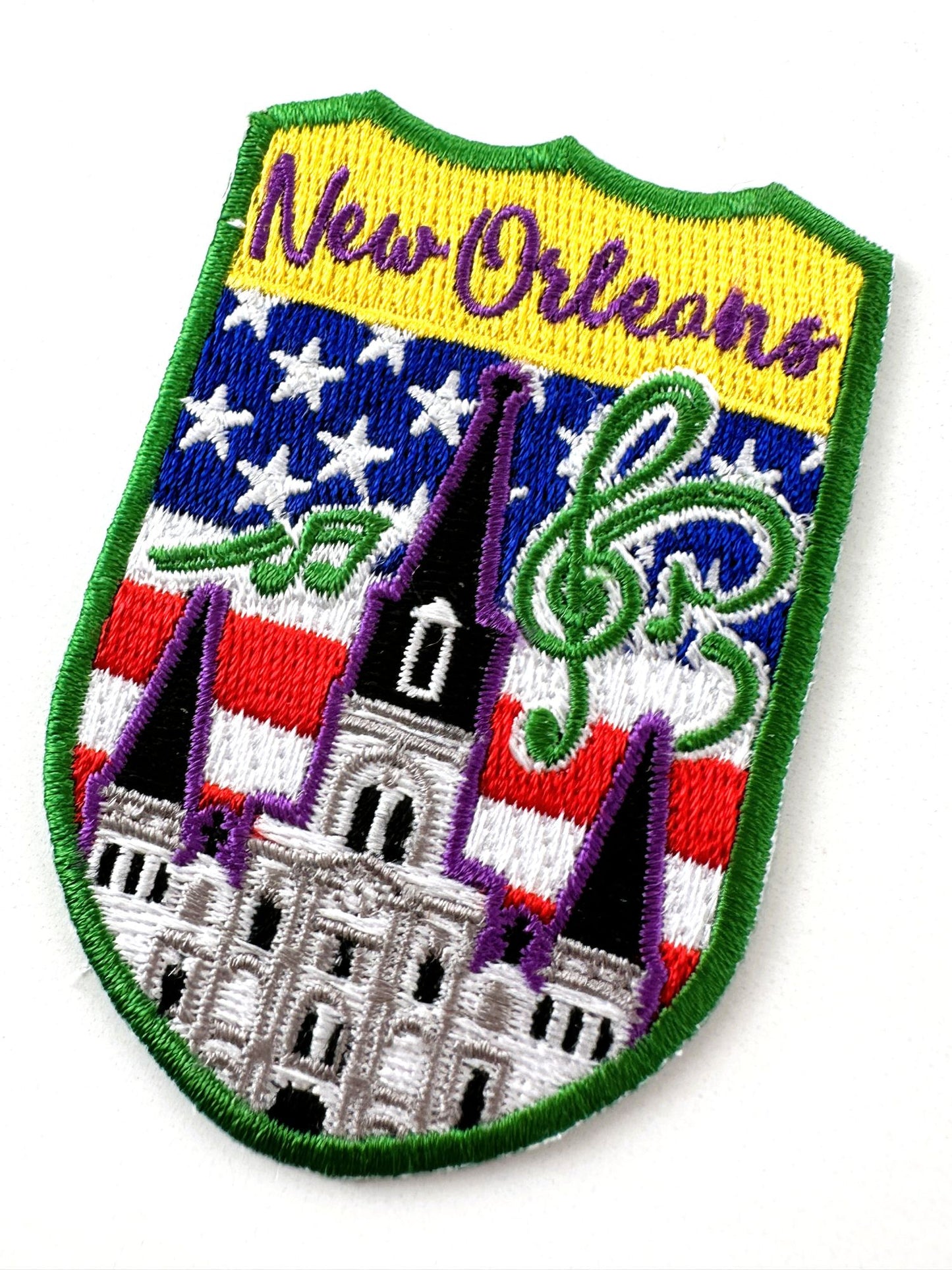 Louisiana New Orleans Jackson Square American Flag Vintage Patch