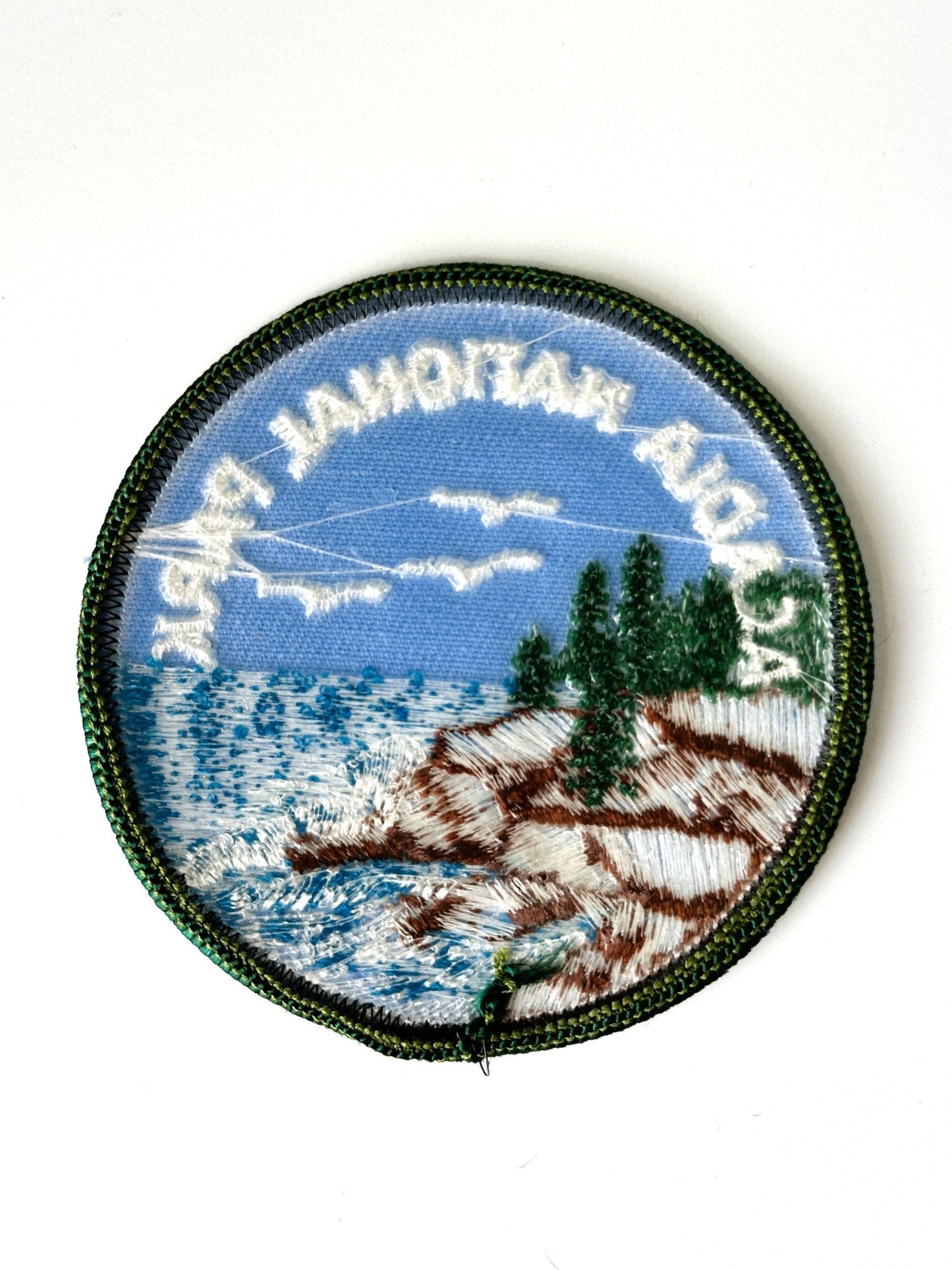 Maine Acadia National Park Large Vintage Round Patch