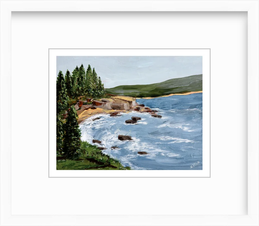 Maine Acadia National Park Painting Giclee Art Print