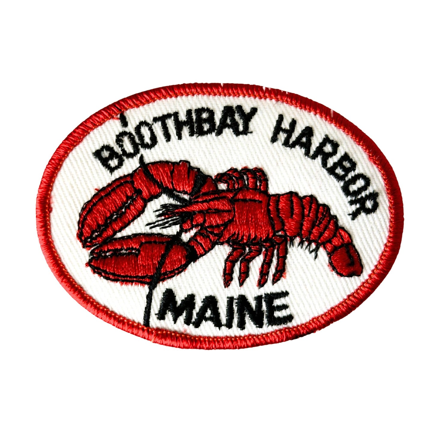 Maine Boothbay Harbor Lobster Large Vintage Patch