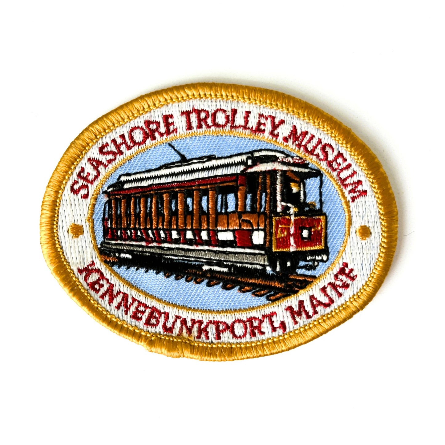 Maine Kennebunkport Seashore Trolley Museum Vintage Patch