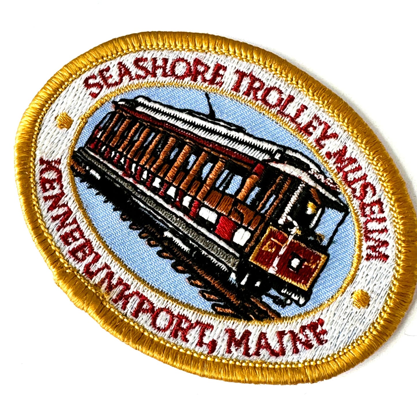 Maine Kennebunkport Seashore Trolley Museum Vintage Patch