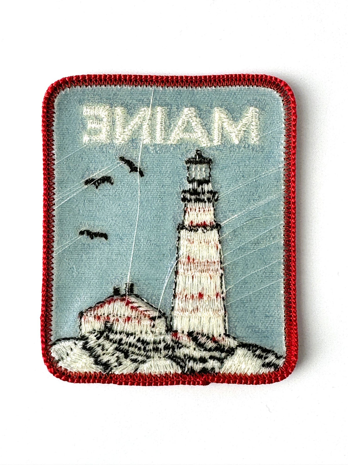 Maine Lighthouse Nautical Large Vintage Patch