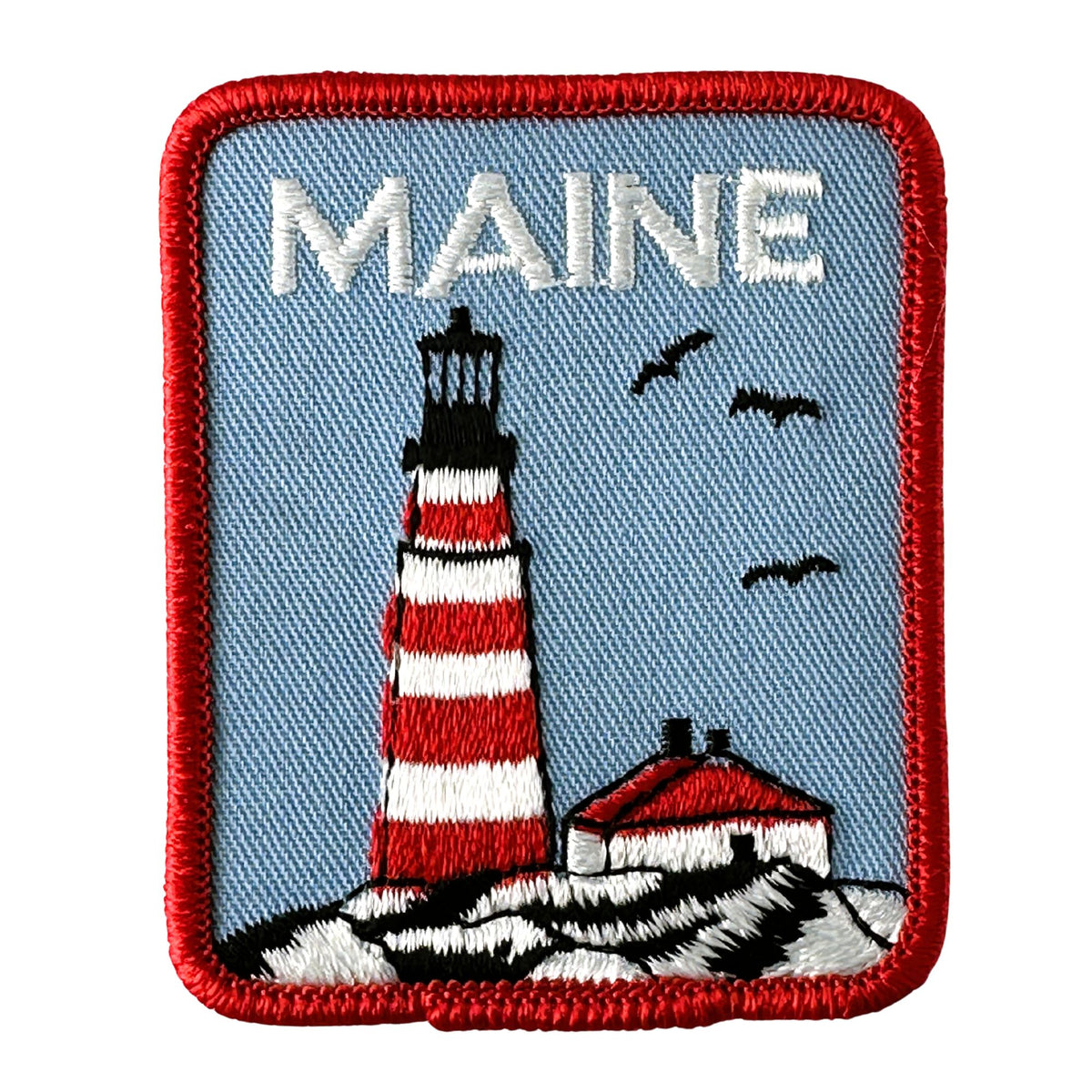 Maine Lighthouse Nautical Large Vintage Patch