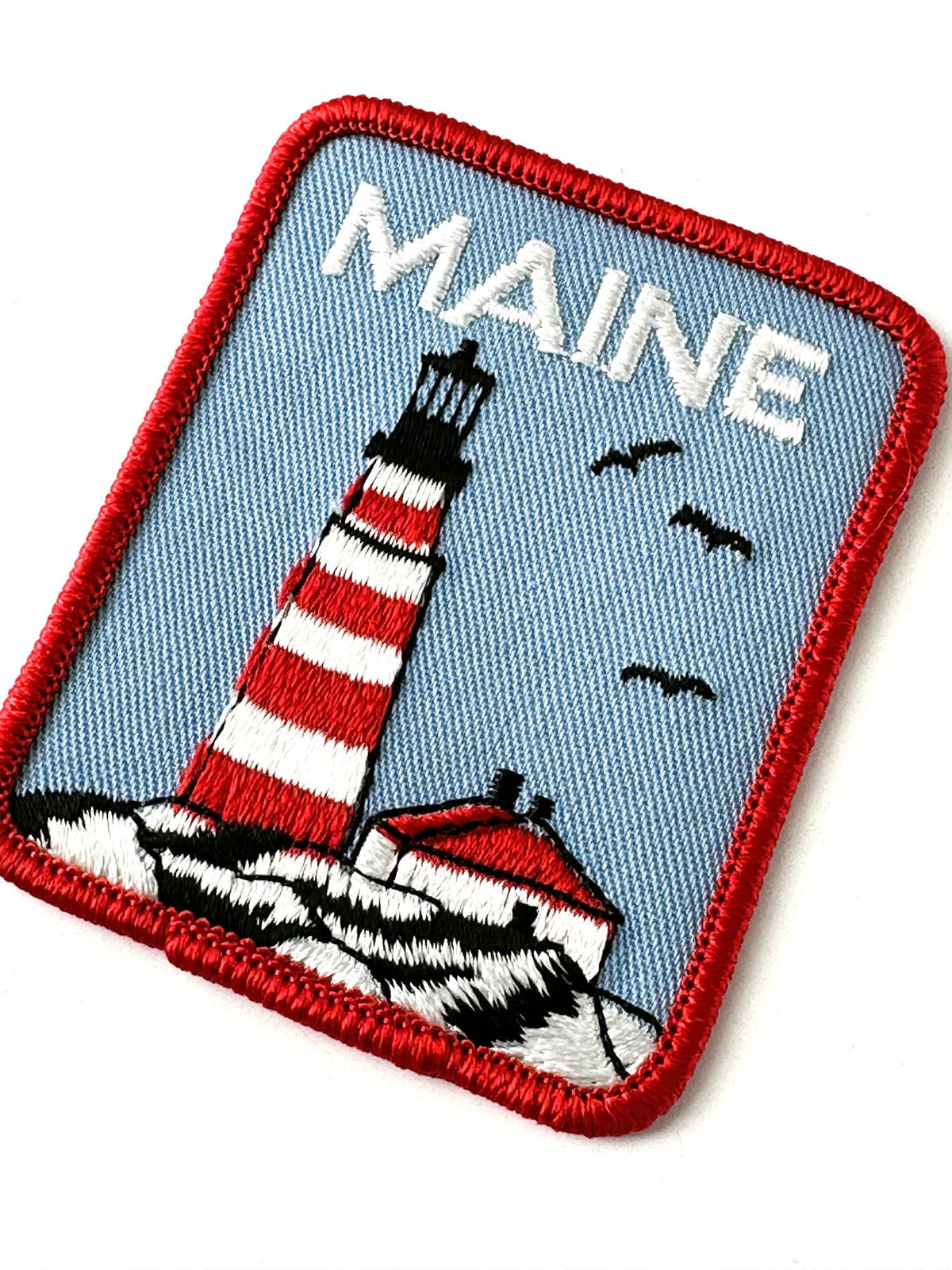 Maine Lighthouse Nautical Large Vintage Patch