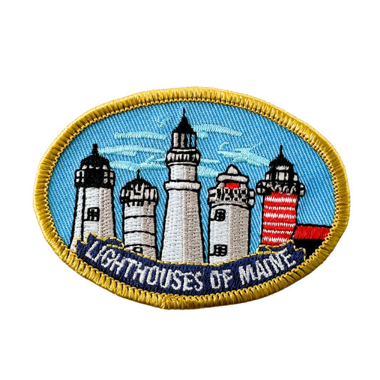 Maine Lighthouses Vintage Patch