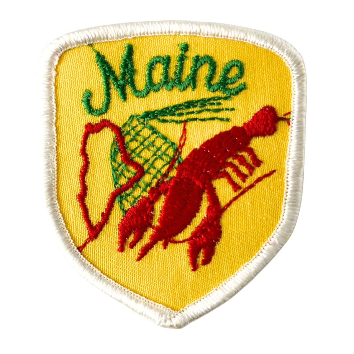 Maine Lobster Large Yellow Vintage Patch
