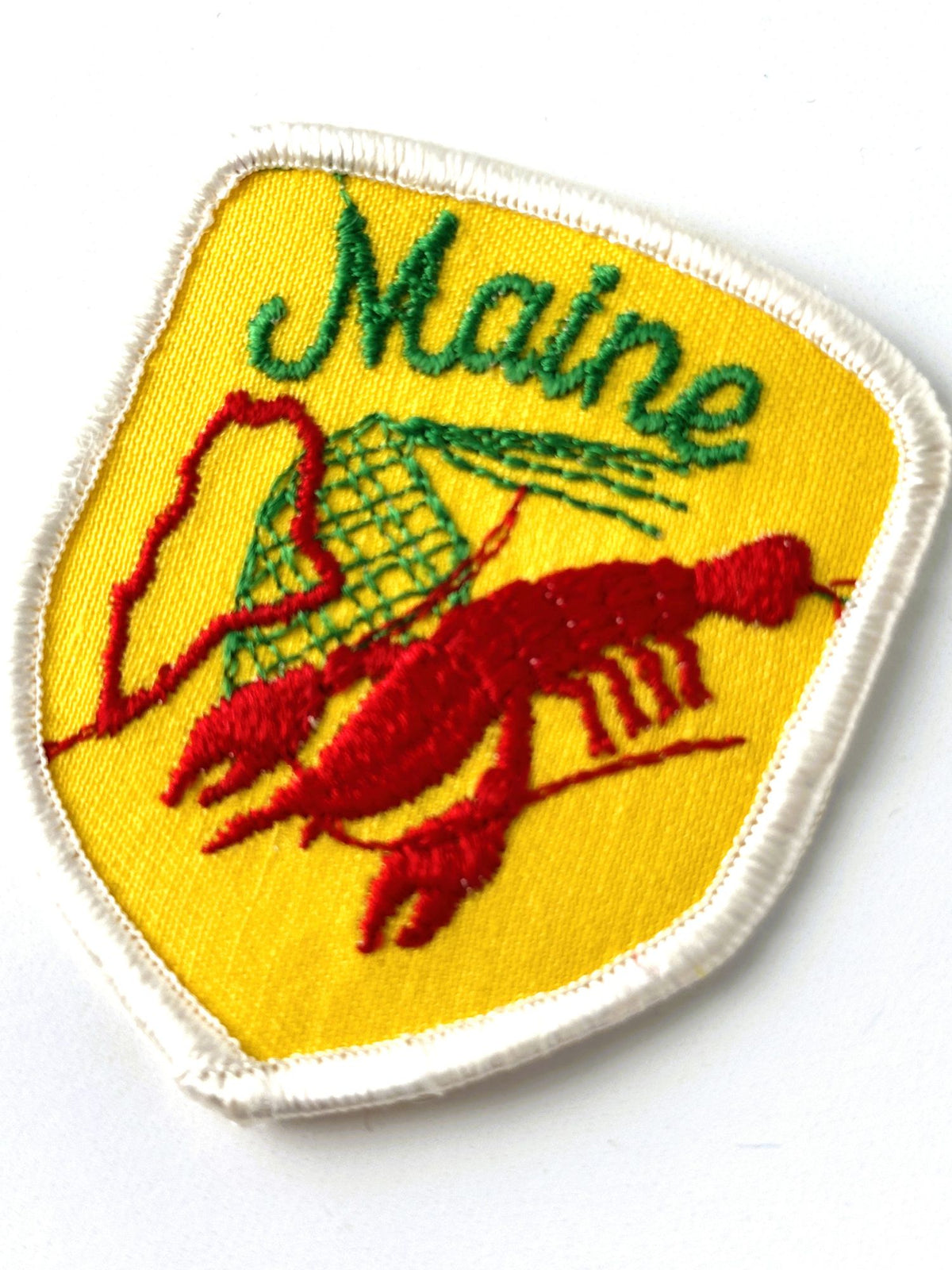 Maine Lobster Large Yellow Vintage Patch