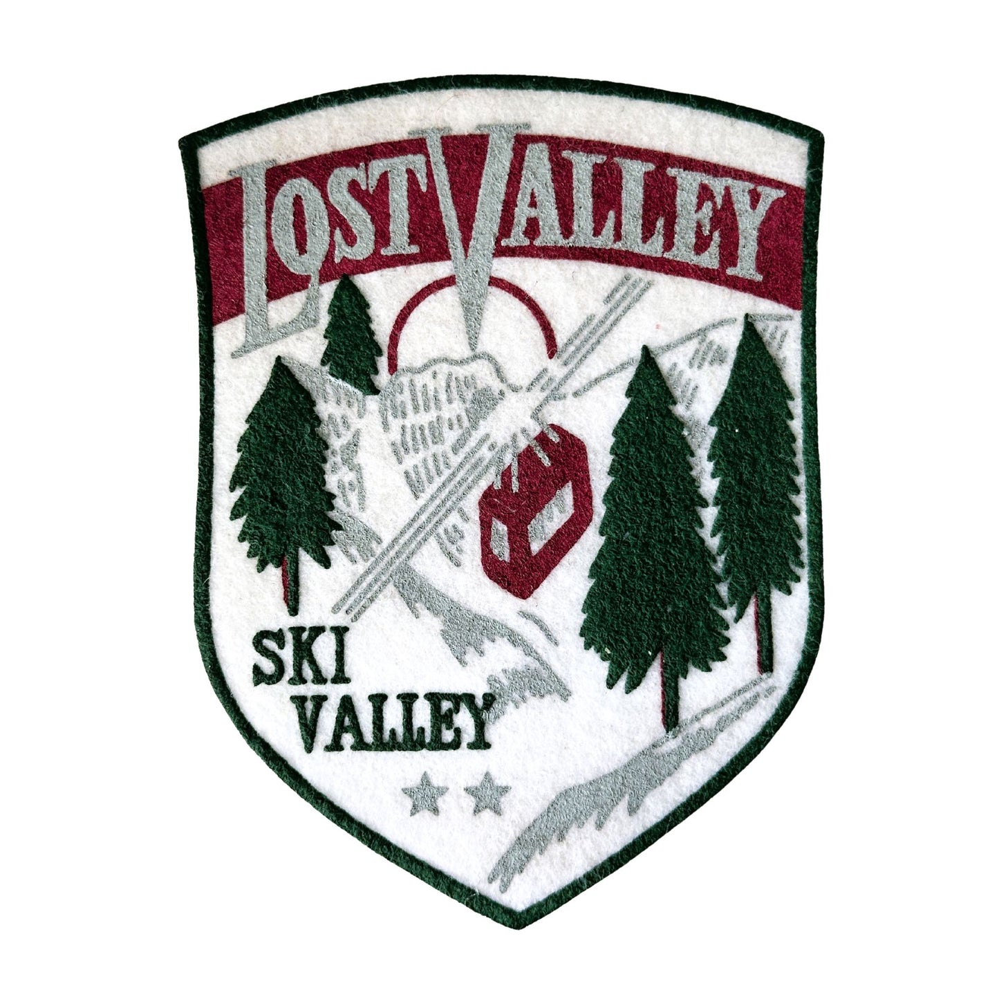 Maine Lost Valley Ski Large Vintage Patch