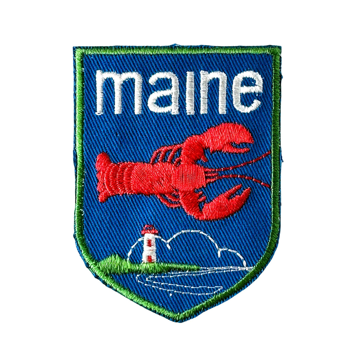 Maine Lobster Red White and Blue Vintage Patch