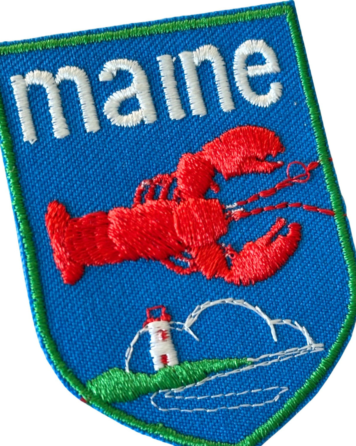 Maine Lobster Red White and Blue Vintage Patch