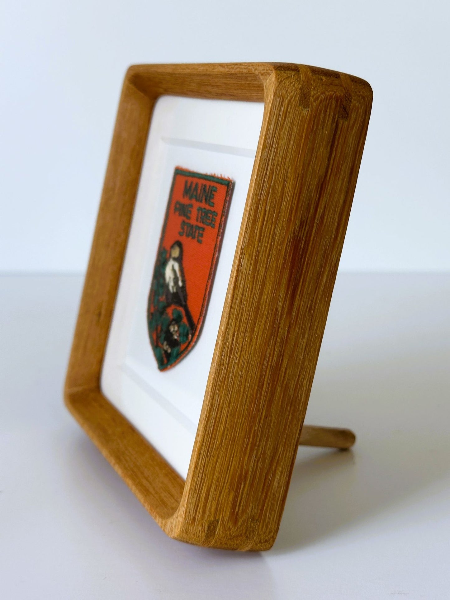 Maine Pine Tree State Framed Vintage Travel Patch
