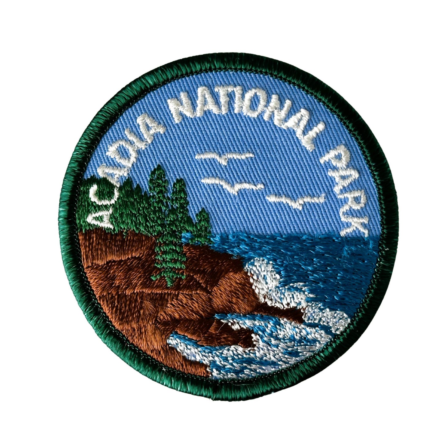 Maine Acadia National Park Large Vintage Round Patch