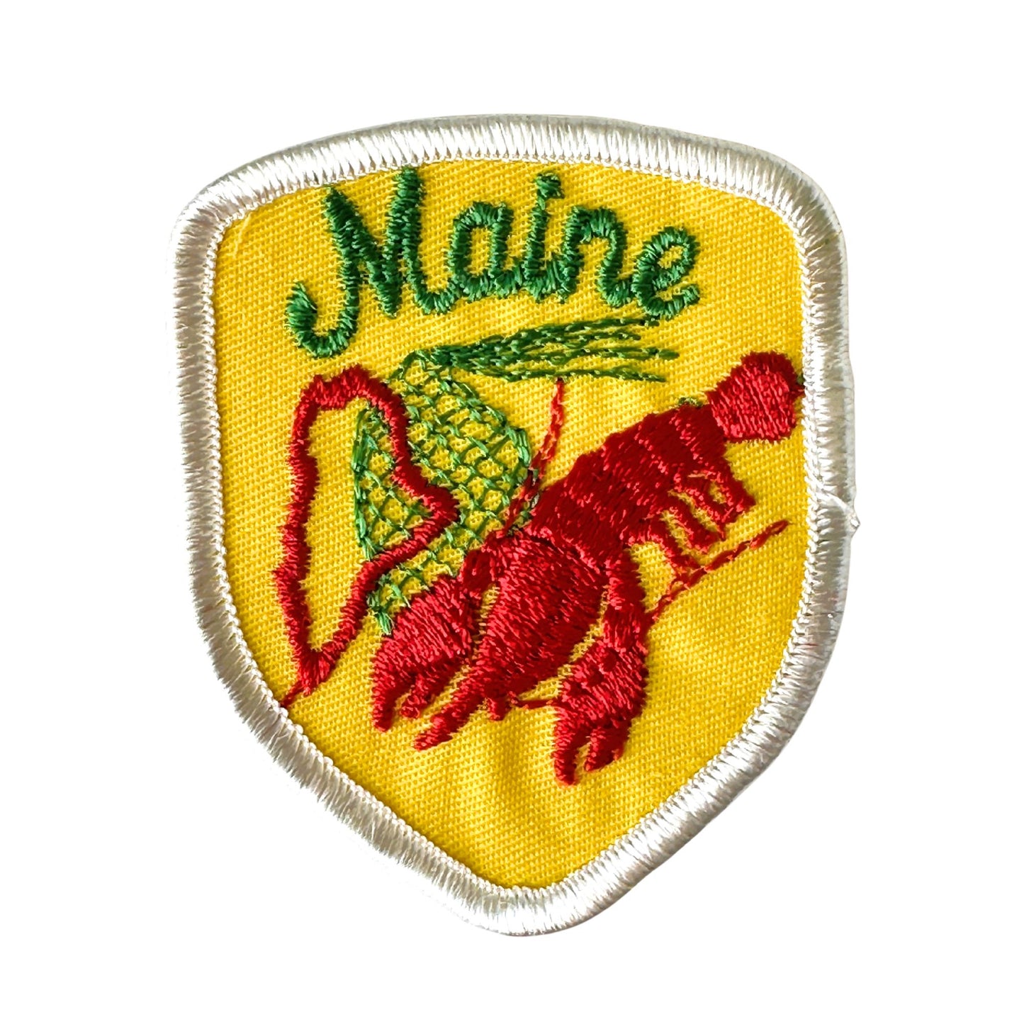 Maine Lobster Large Yellow Vintage Patch