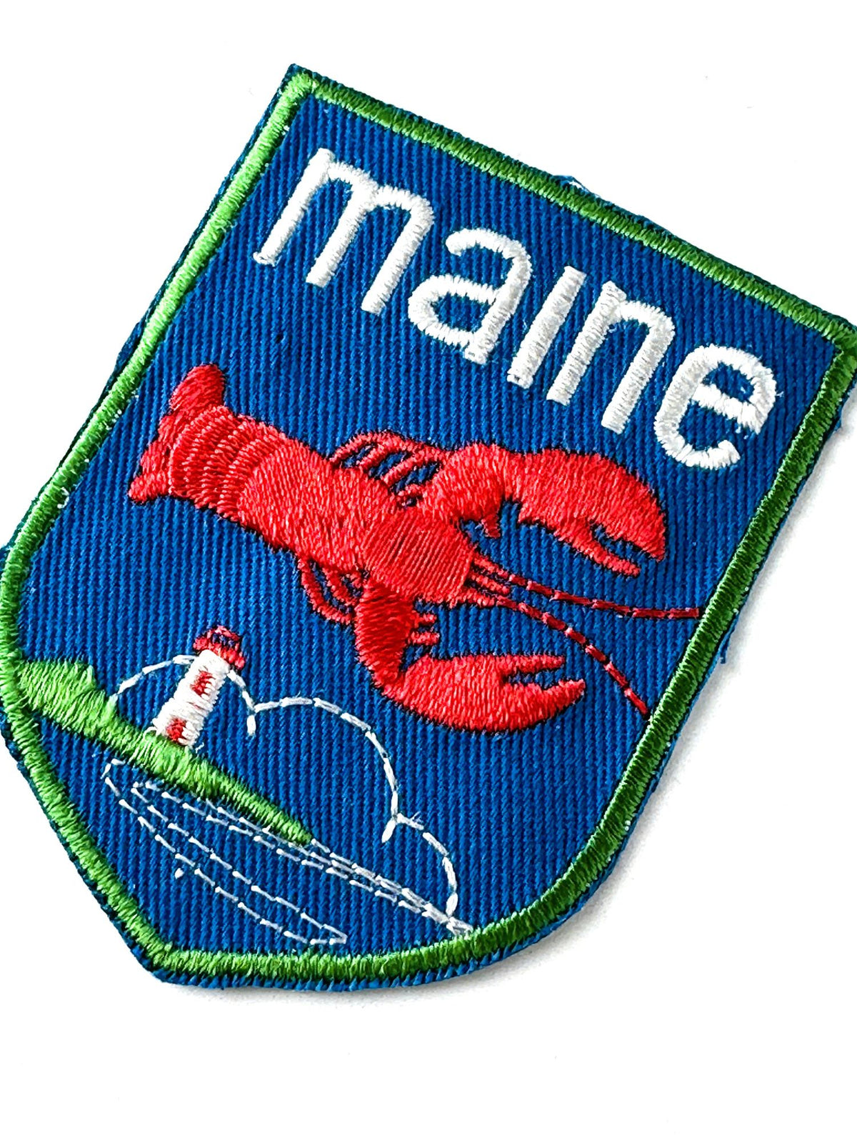 Maine Lobster Red White and Blue Vintage Patch