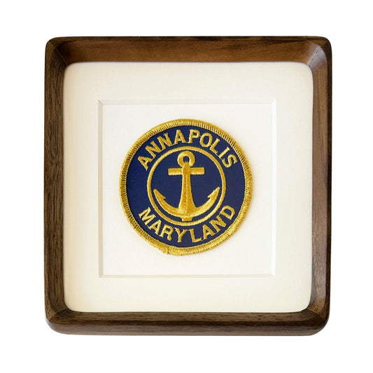 Maryland Annapolis Anchor Large Framed Vintage Travel Patch