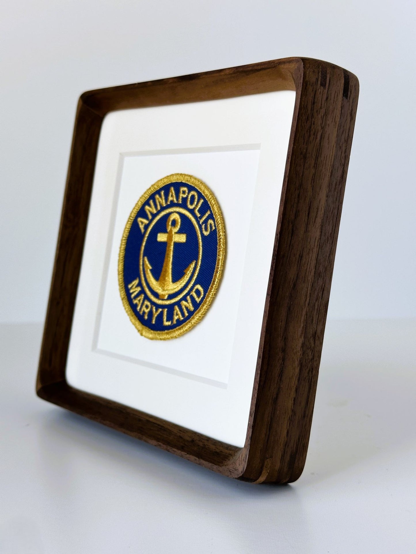 Maryland Annapolis Anchor Large Framed Vintage Travel Patch