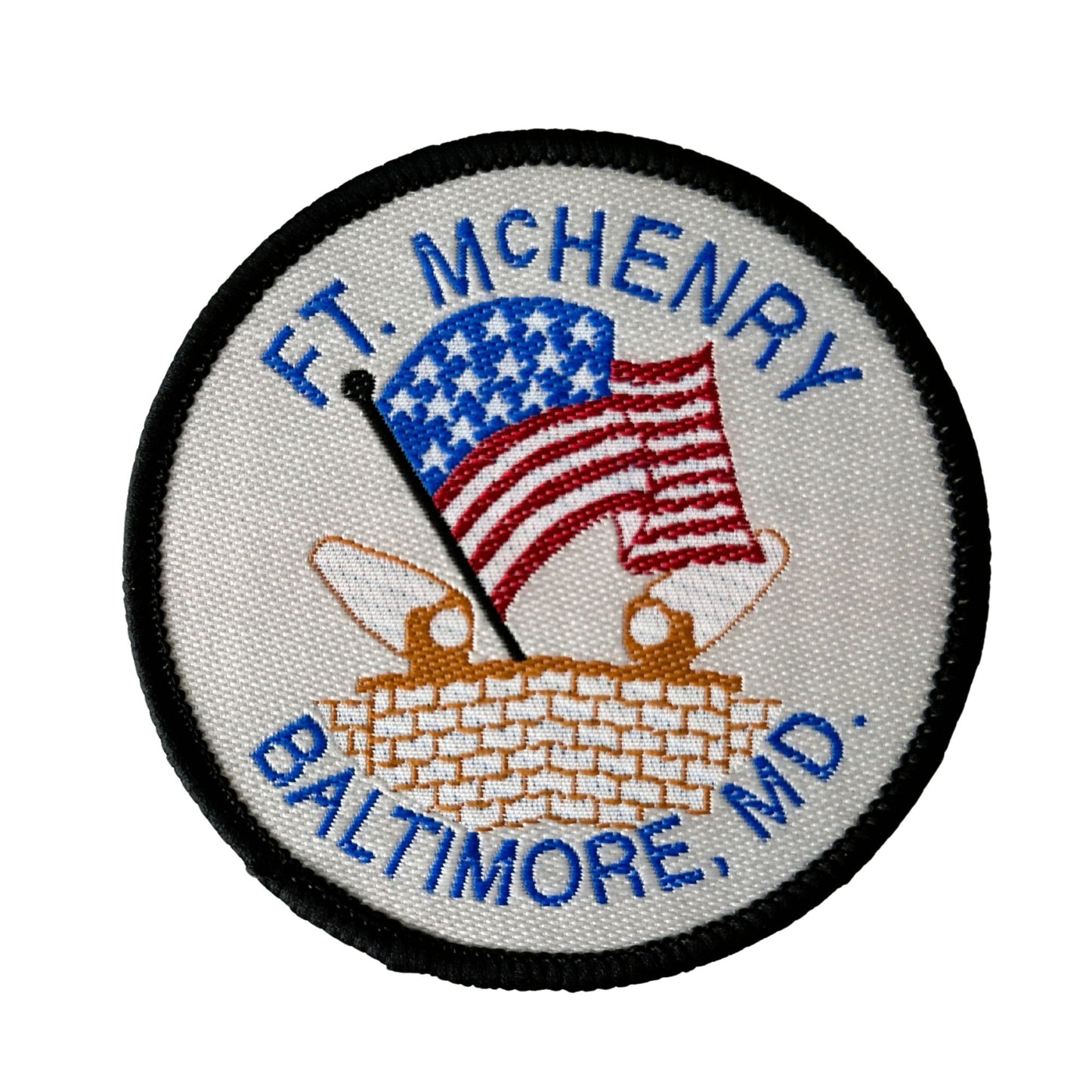 Maryland Baltimore Fort McHenry American Flag Vintage Patch