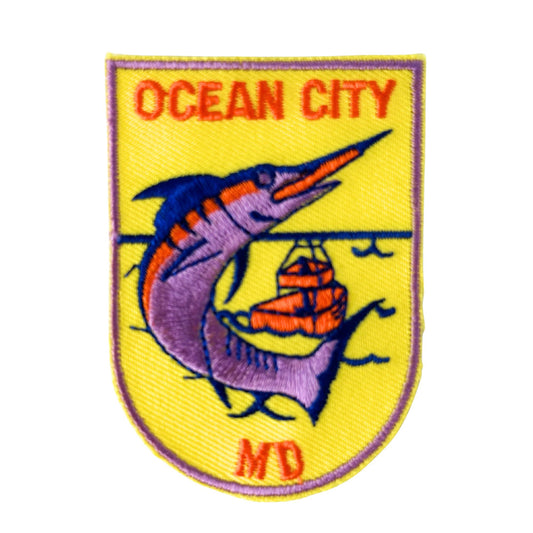 Maryland Ocean City Coastal Vintage Patch