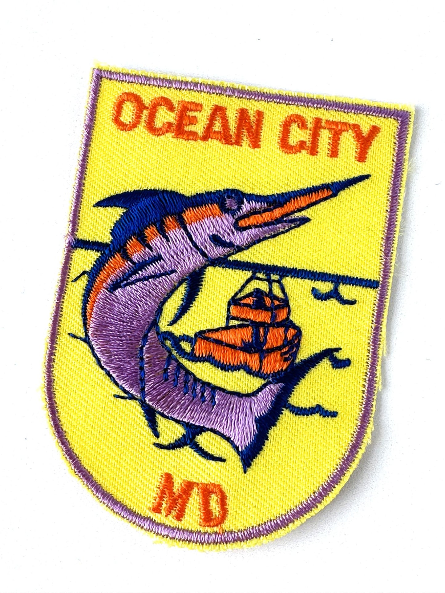 Maryland Ocean City Coastal Vintage Patch