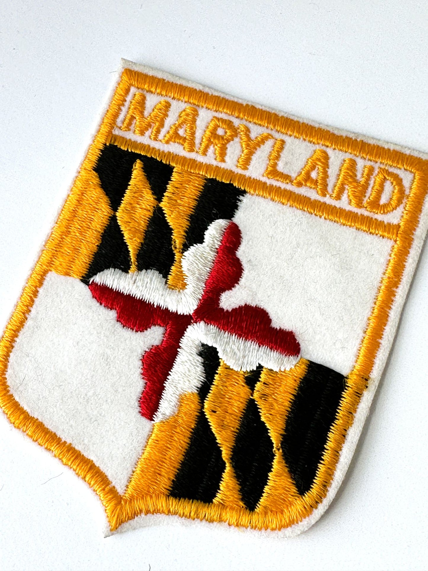 Maryland State Flag Large Vintage Patch