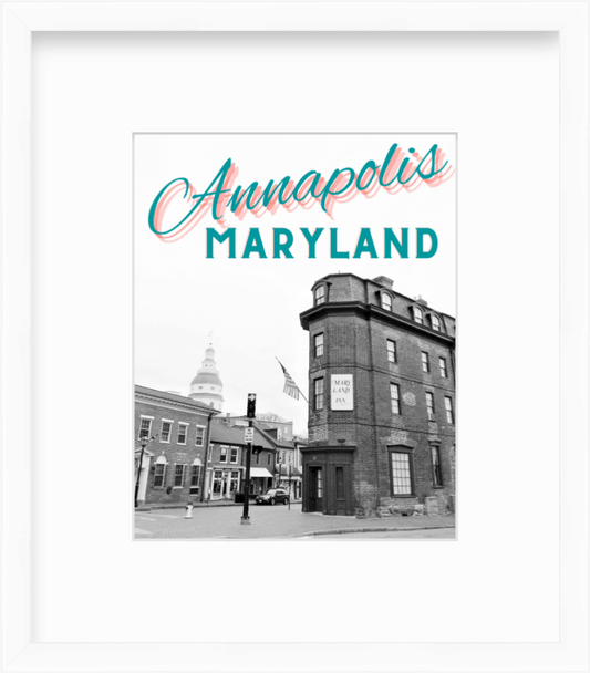 Maryland Annapolis Giclee Travel Print