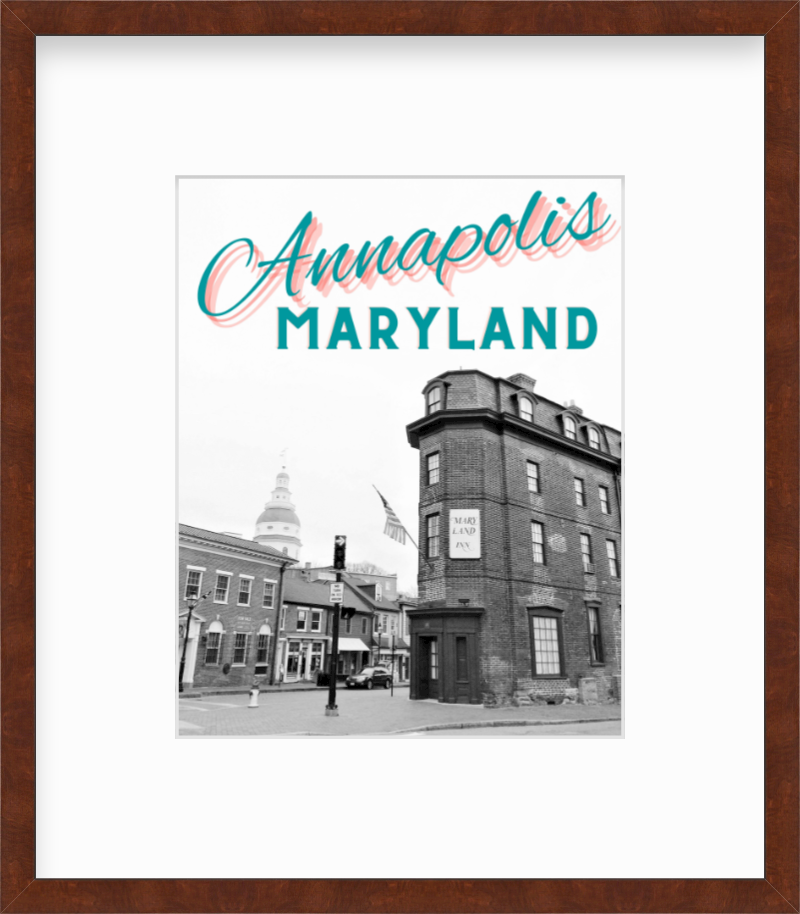 Maryland Annapolis Giclee Travel Print