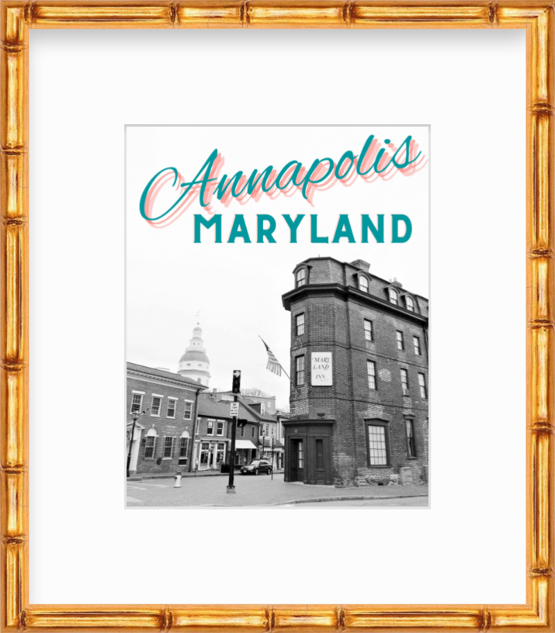 Maryland Annapolis Giclee Travel Print