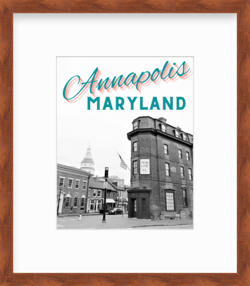 Maryland Annapolis Giclee Travel Print