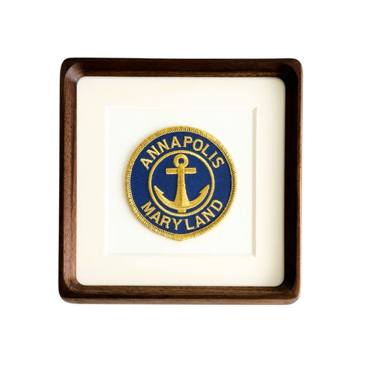 Maryland Annapolis Anchor Large Framed Vintage Travel Patch