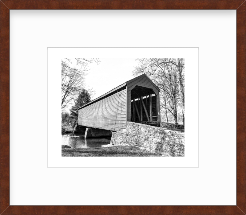 Maryland Loys Station Covered Bridge in Rocky Ridge Giclee Travel Print