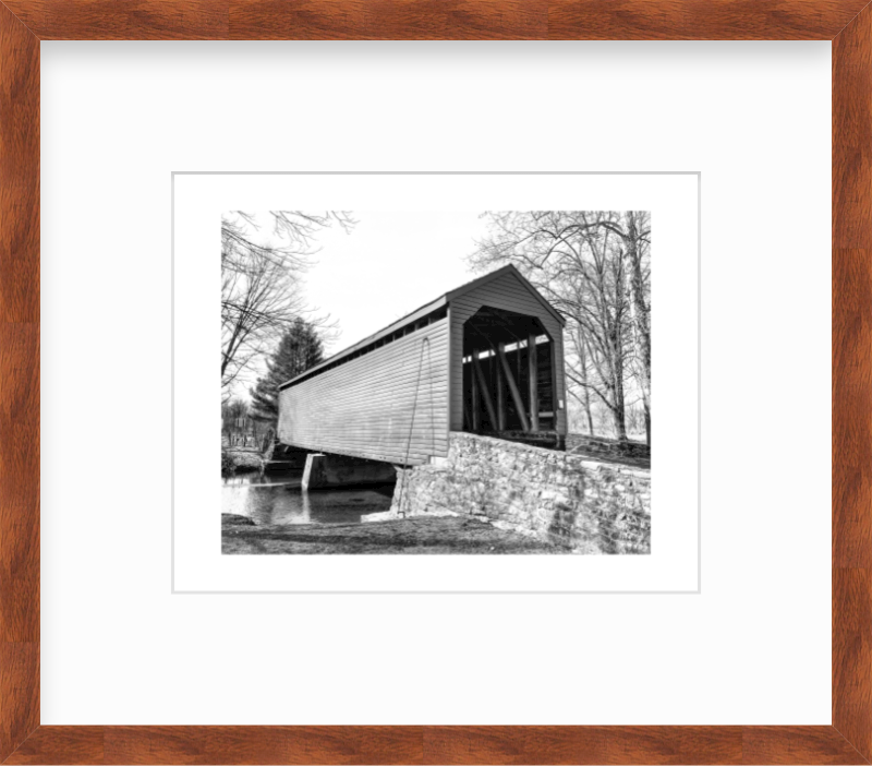 Maryland Loys Station Covered Bridge in Rocky Ridge Giclee Travel Print