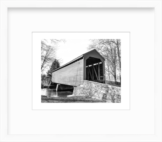 Maryland Loys Station Covered Bridge in Rocky Ridge Giclee Travel Print