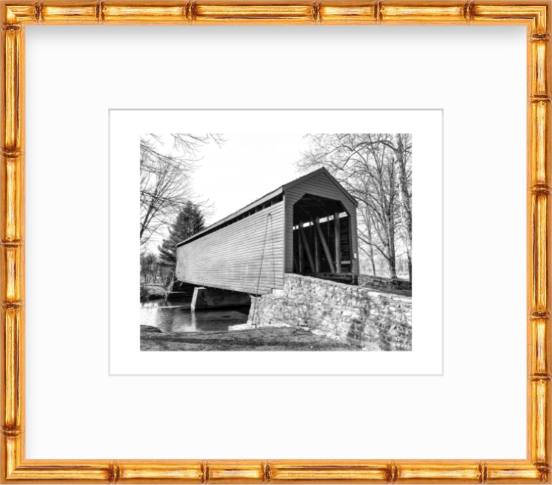 Maryland Loys Station Covered Bridge in Rocky Ridge Giclee Travel Print