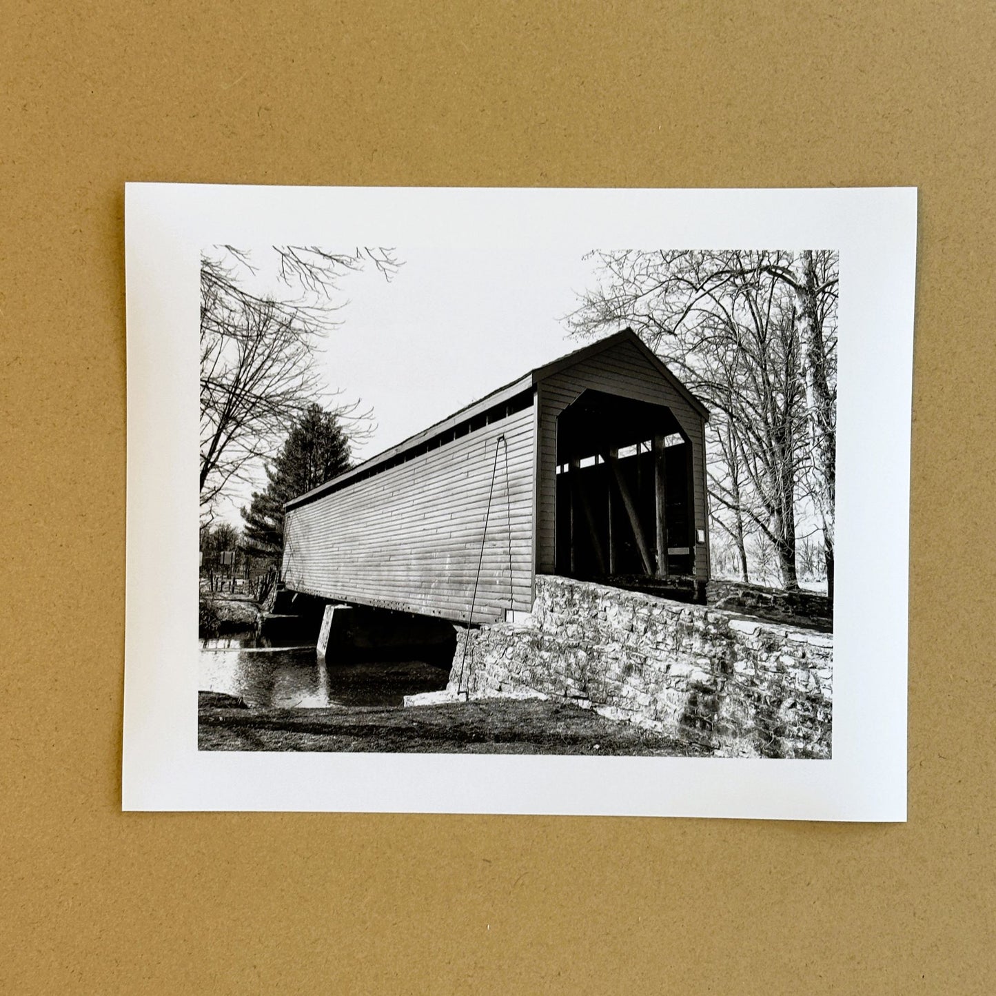 Maryland Loys Station Covered Bridge in Rocky Ridge Giclee Travel Print
