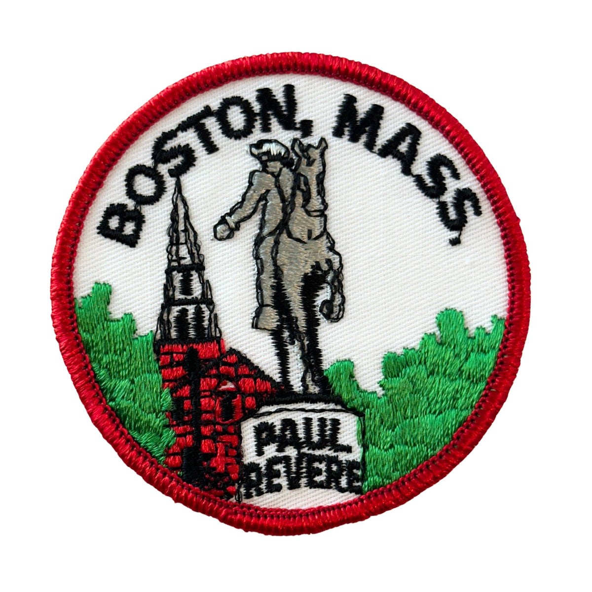 Massachusetts Boston Paul Revere Old North Church Vintage Patch
