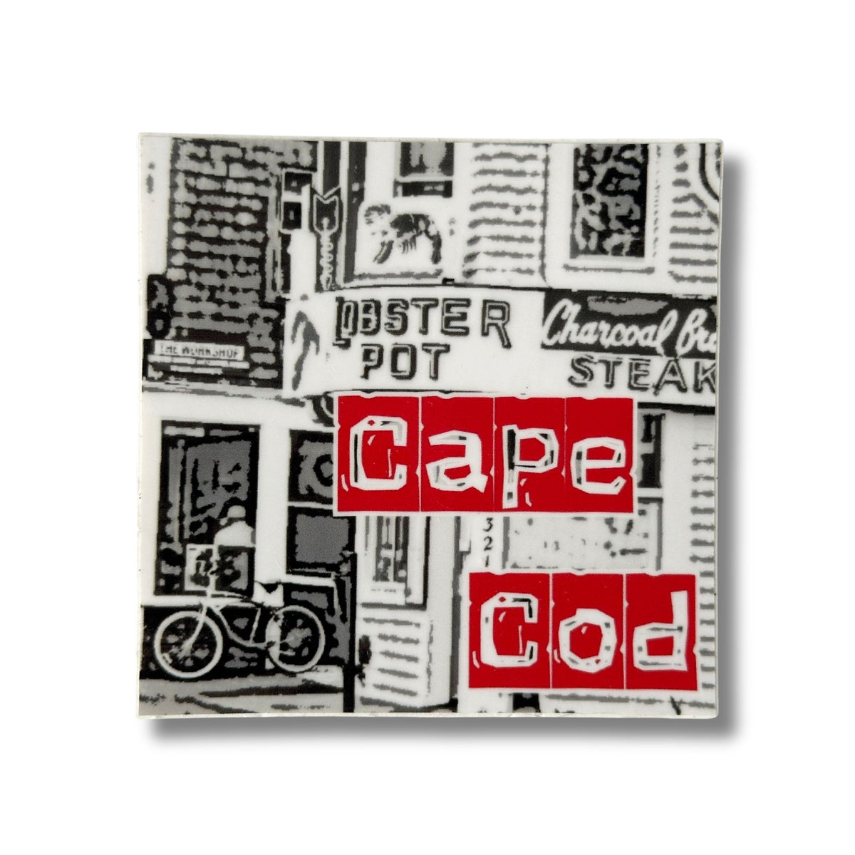 Massachusetts Cape Cod Lobster Pot Weatherproof Sticker