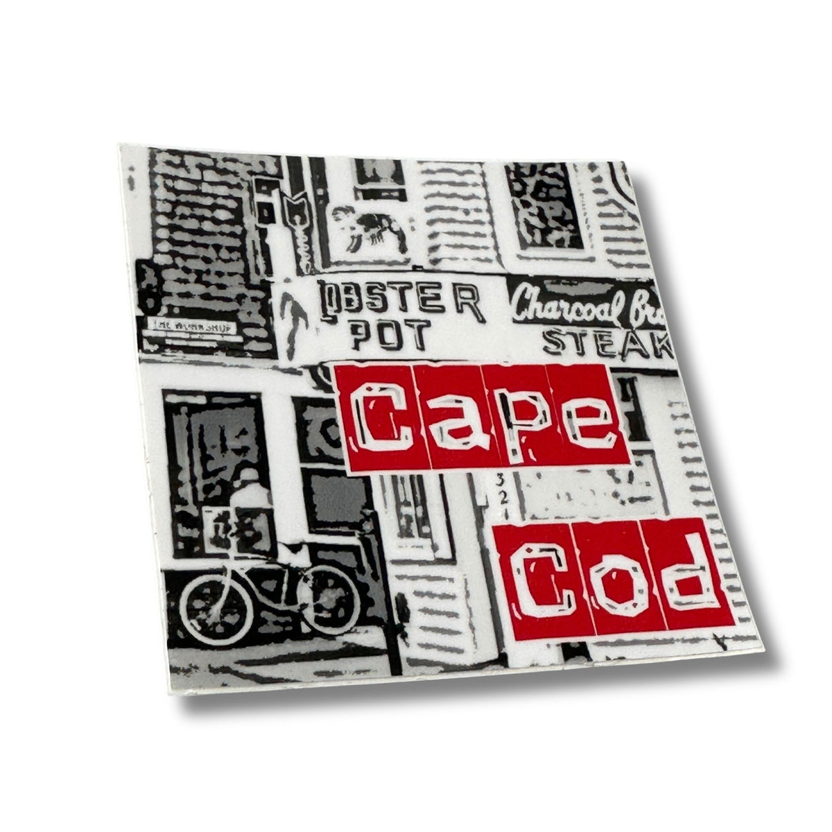 Massachusetts Cape Cod Lobster Pot Weatherproof Sticker