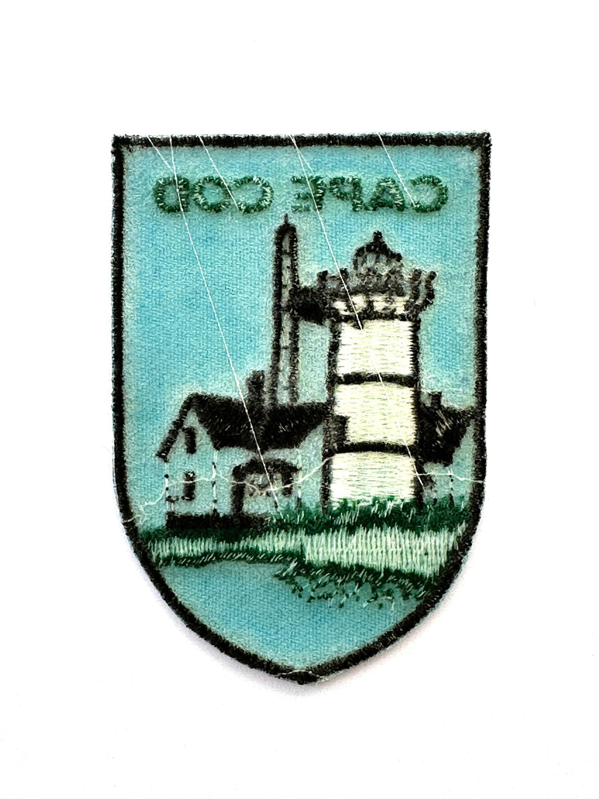 Massachusetts Cape Cod Nobska Lighthouse Vintage Patch