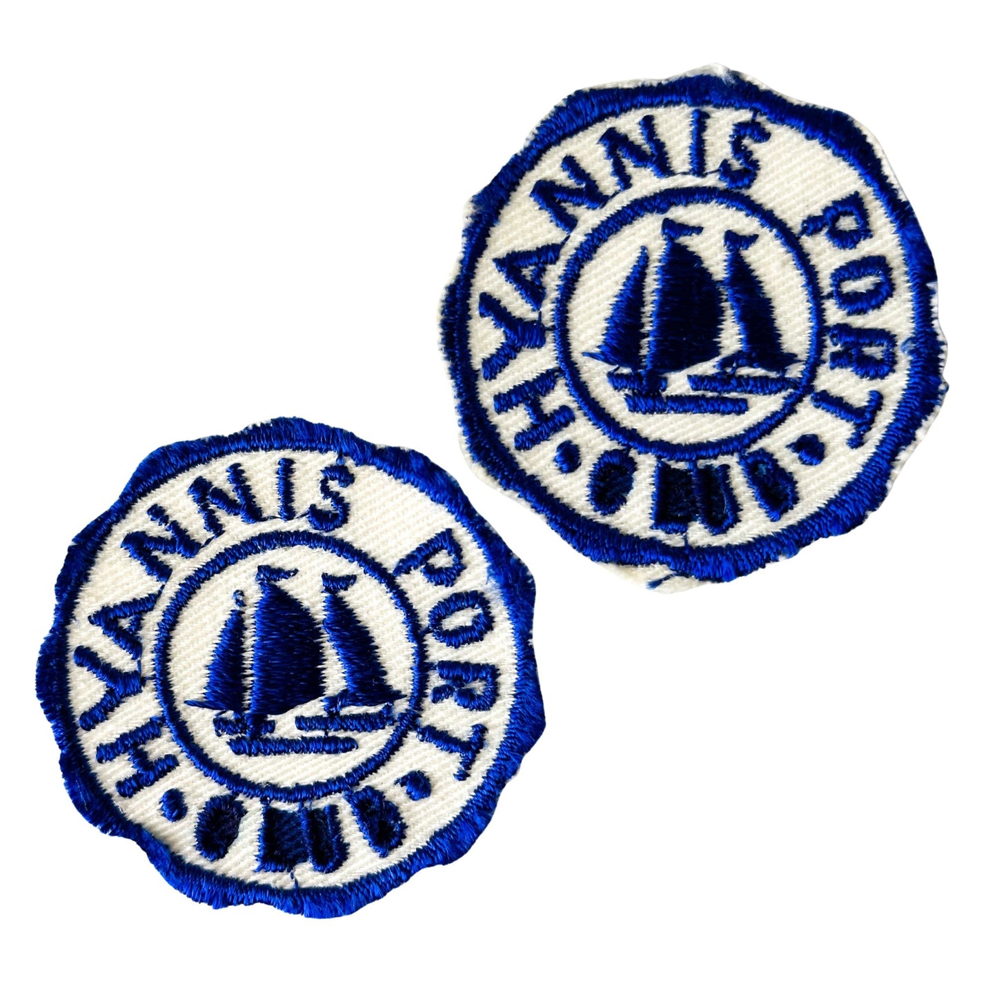 Massachusetts Hyannis Port Club Vintage Patches set of 2