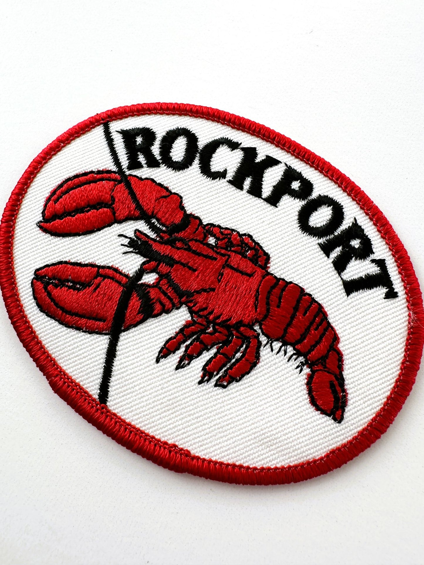 Massachusetts Rockport Lobster Large Vintage Patch