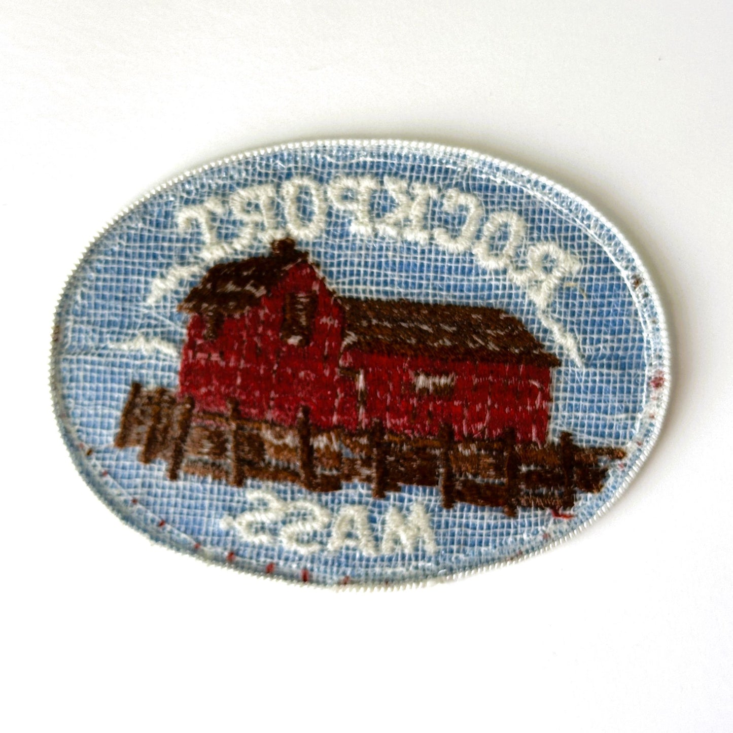 Massachusetts Rockport Motif No. 1 Large Vintage Patch
